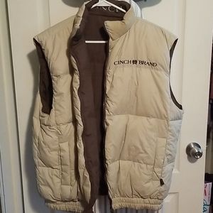 Men's Cinch reversible puffer vest XL